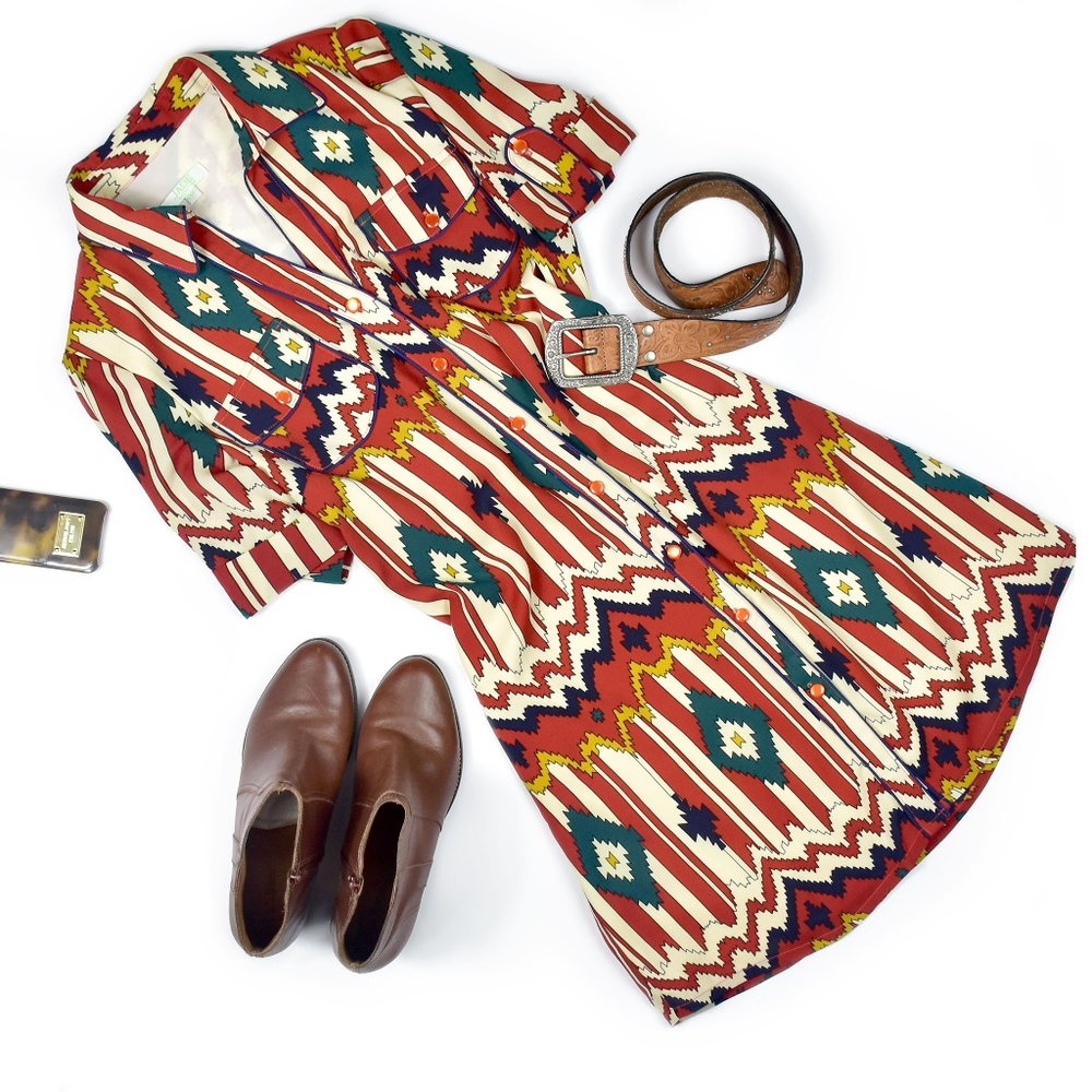 Jade Melody Tam Buttonup Short Sleeve Sheath Dress